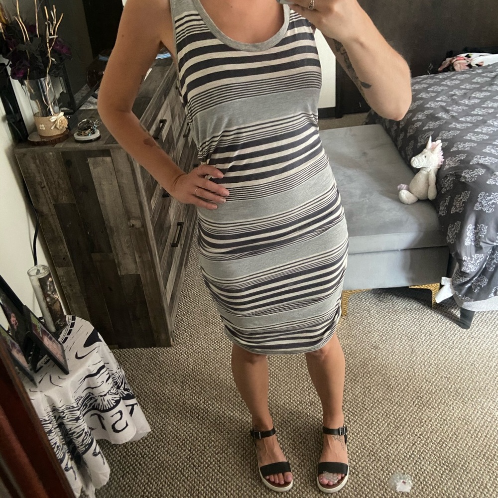 Converse ruched midi dress